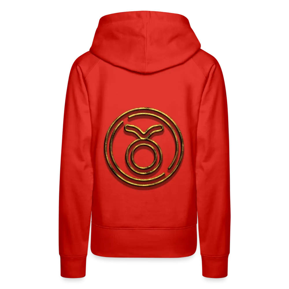 Taurus 3D Gold Women’s Premium Hoodie