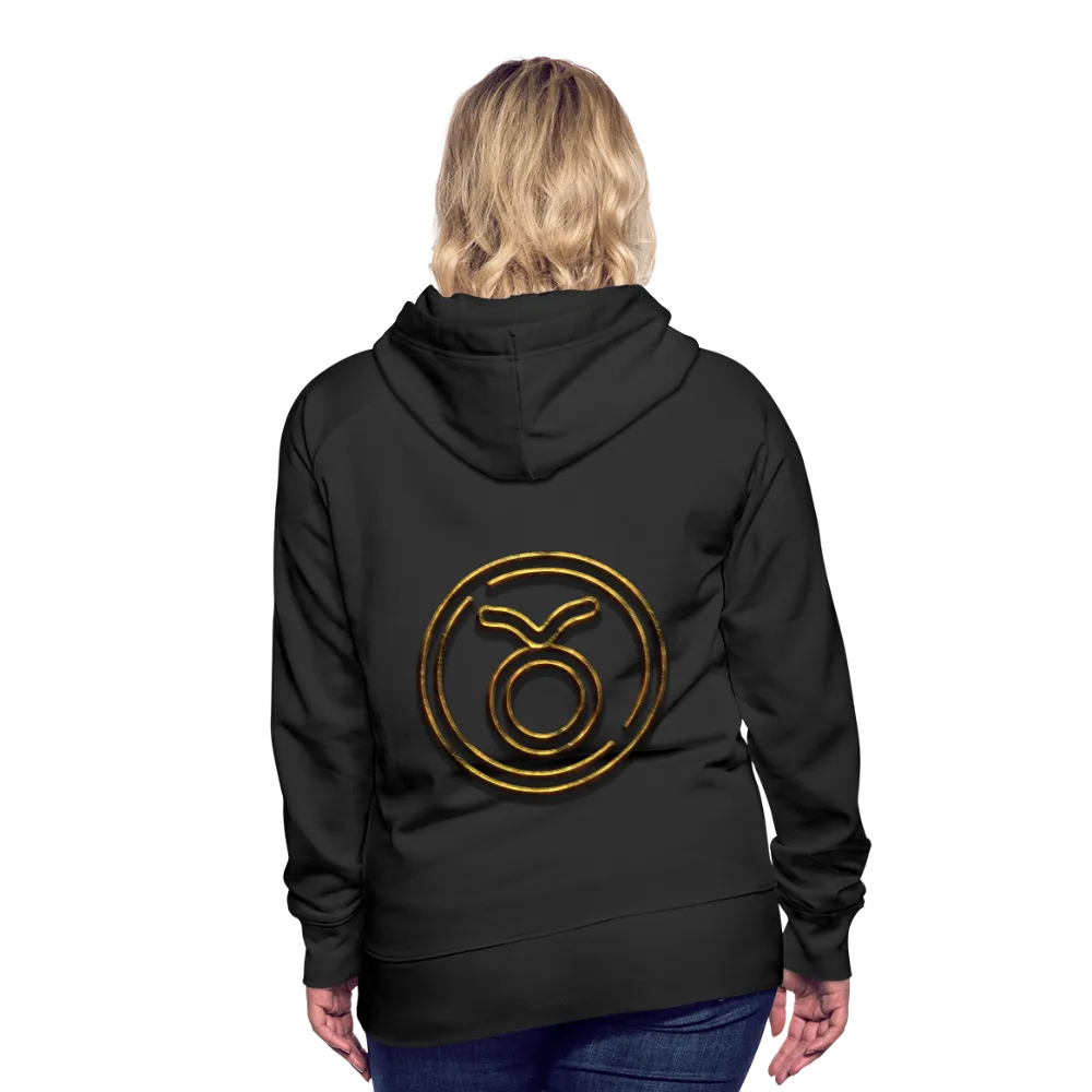 Taurus 3D Gold Women’s Premium Hoodie