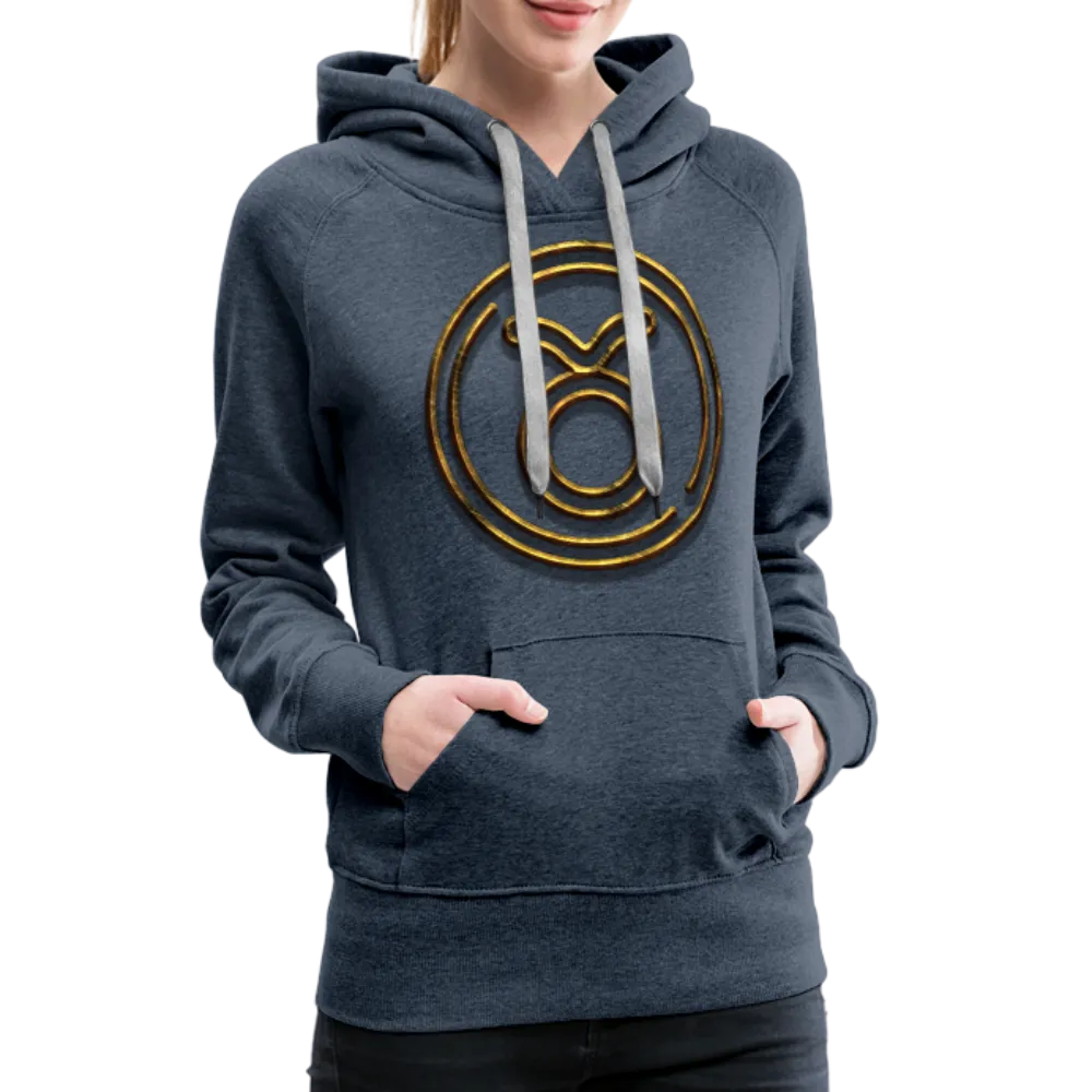 Taurus 3D Gold Women’s Premium Hoodie