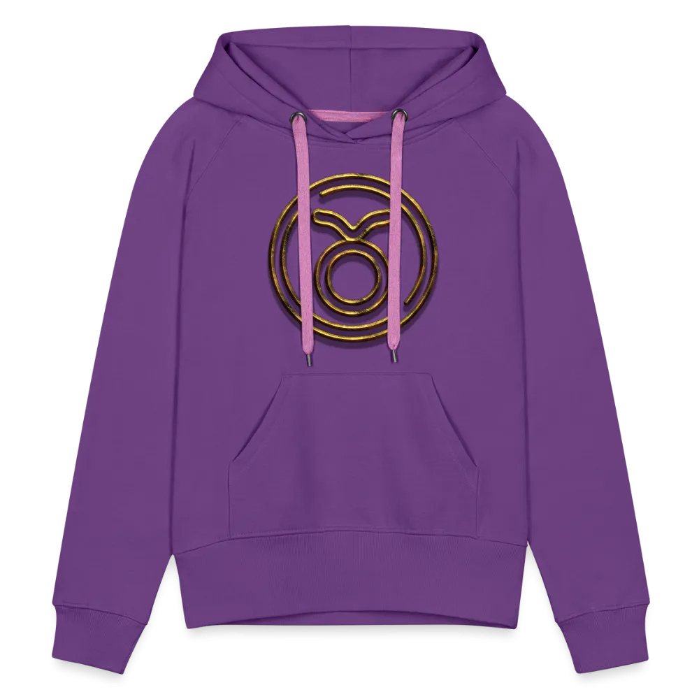 Taurus 3D Gold Women’s Premium Hoodie