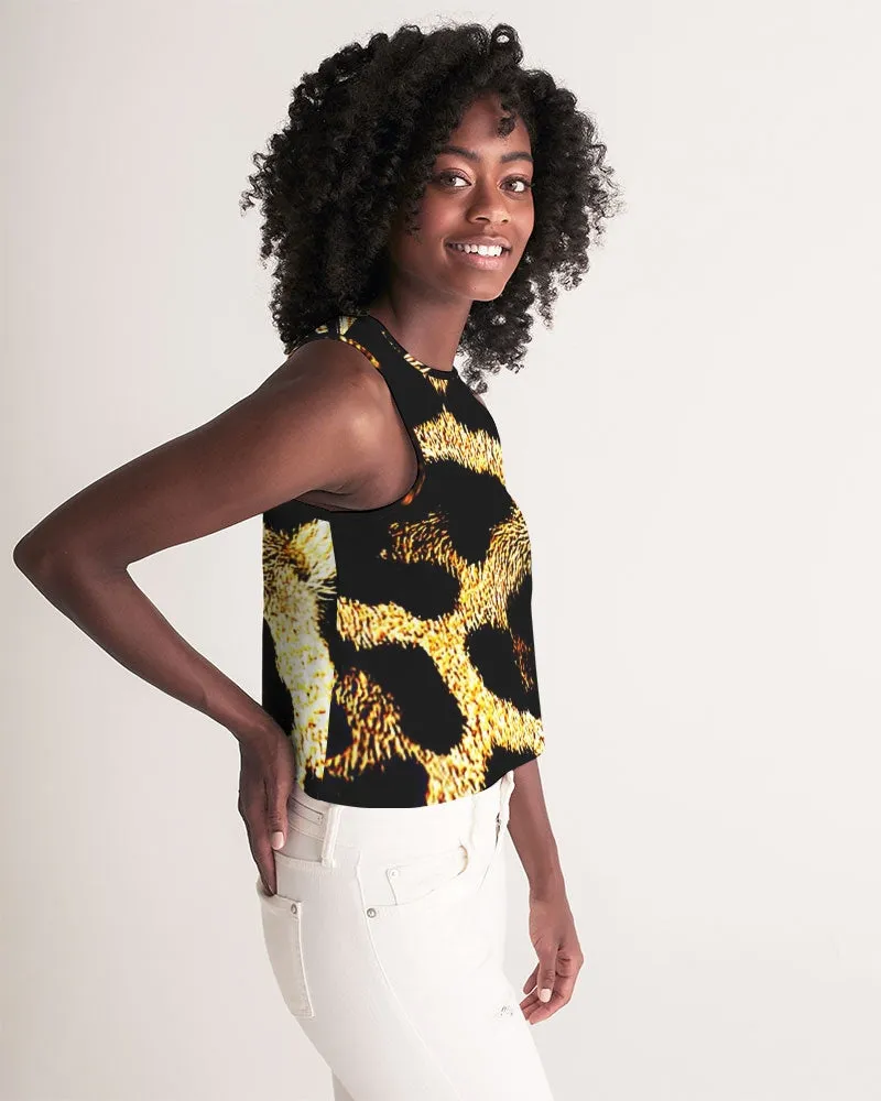 TRP Leopard Print 01 Designer Cropped Sleeveless T-shirt