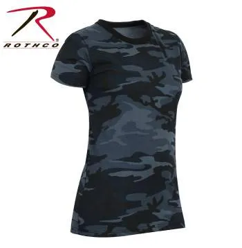 Womens Long Length Camo T-Shirt