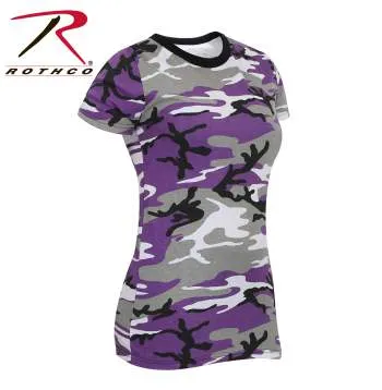 Womens Long Length Camo T-Shirt